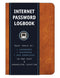 Internet Password Logbook (Cognac Leathererette)