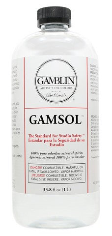 Gamblin Gamsol Odorless Mineral Spirits Bottle, 4.2Oz