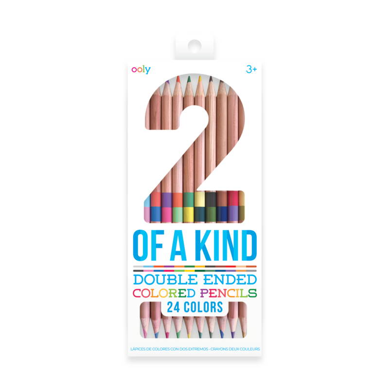 Ooly 2 of a Kind Double-ended Colored Pencils 24 colors