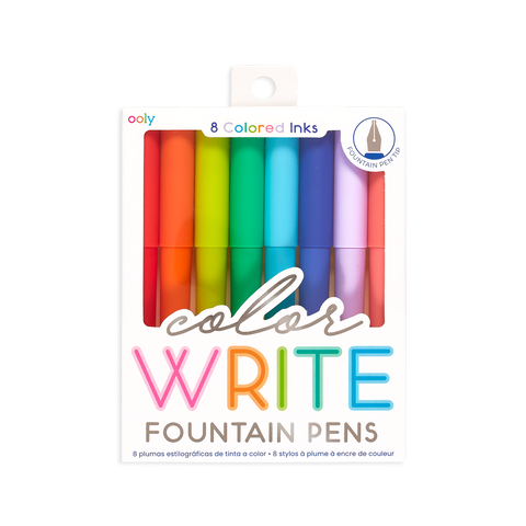 Ooly Color Write Fountain Pens 8-Pack