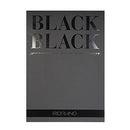 Fabriano Black Black Drawing Paper Pad 140lb 11.75”x 16.5” 20sh
