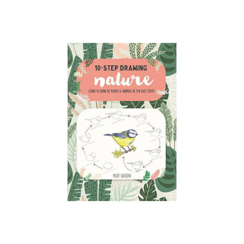 10 step drawing: nature book cover