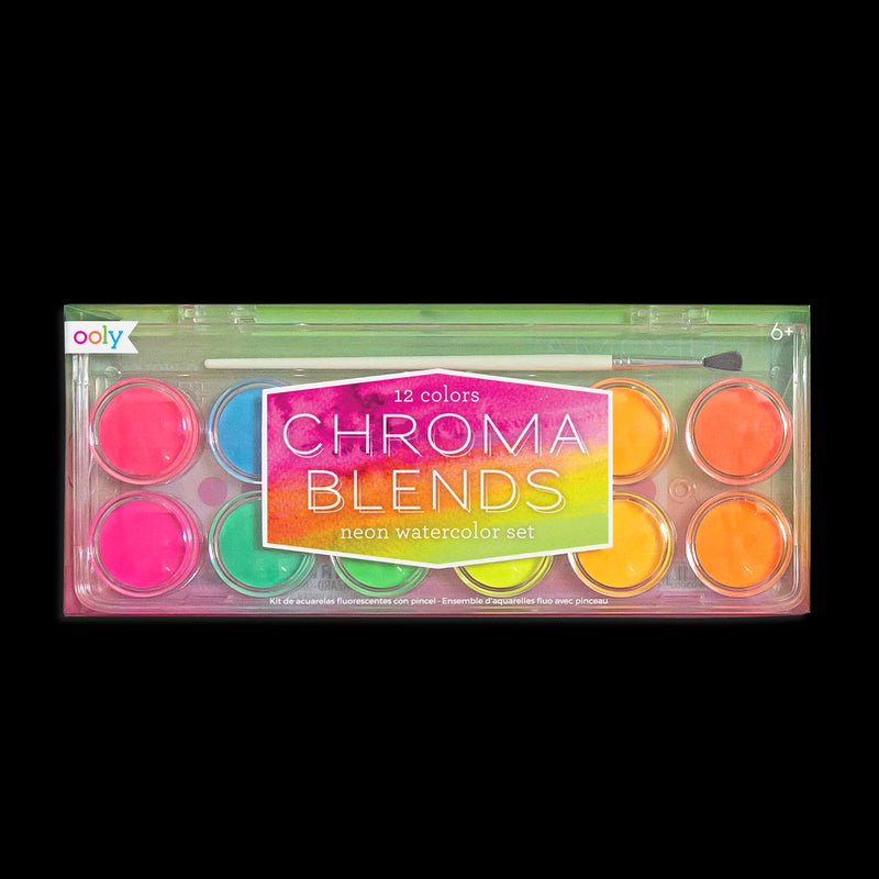 Ooly Chroma Blend Neon Watercolor 13pc set