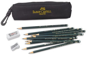 Faber-Castell Castell 9000 Artist Graphite Drawing Set 15pc out of package