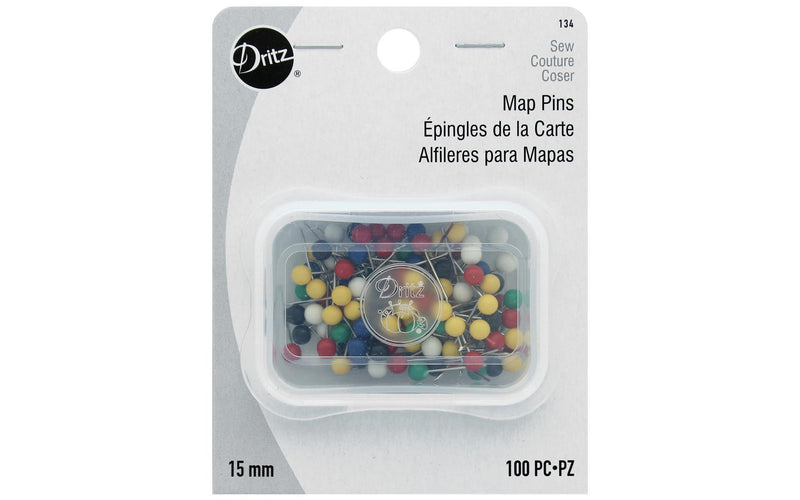 Dritz Map Pins Size 15mm 100pc