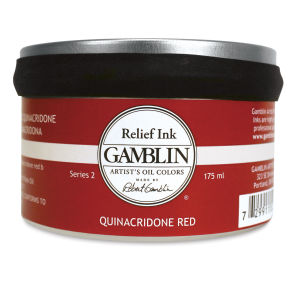 Gamblin Artist's Colors Relief Ink Quinacridone Red 175ml Can