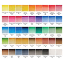 Winsor & Newton Cotman Watercolor Half Pan Studio Set color chart