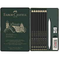 Faber-Castell Pitt Graphite Matte Pencil 11-Piece Tin Set