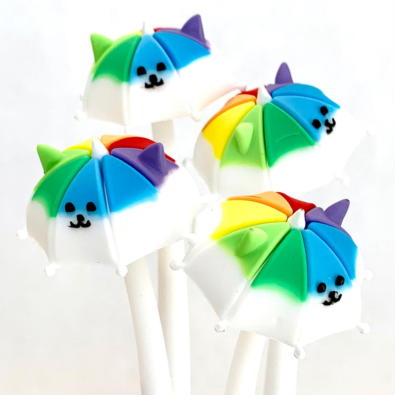 Rainbow Umbrella Puppycat Gel Pen