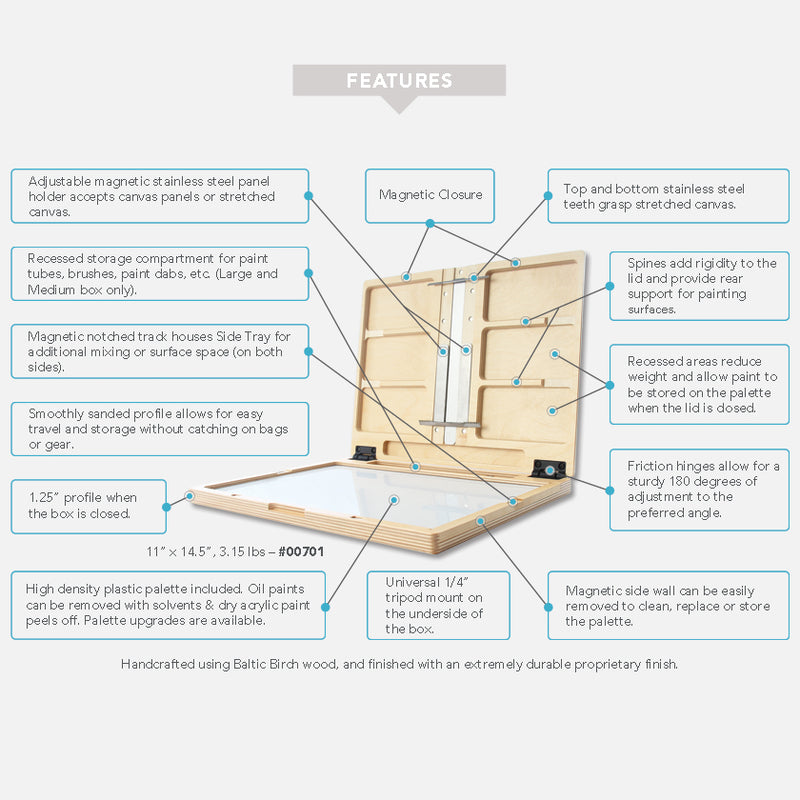 New Wave U.Go Plein Air Anywhere™ Model Pochade Boxes