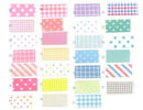 Wrapables Decorative Patterns Masking Sticker Set: Basic