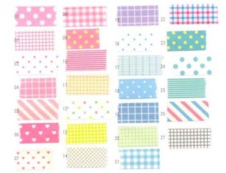 Wrapables Decorative Patterns Masking Sticker Set: Basic