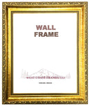 9115 - Solid Wood Gold Ornate Picture Frame : 11x14