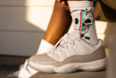 Smiley Skull Socks: White / One Size