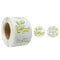 Wrapables 1.5" / 2" Thank You Stickers Roll: Gold Foil Sprig 1.5 inch