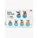 Block Toy Fish Tank Assembly Toy: MIX COLOR / ONE(6)