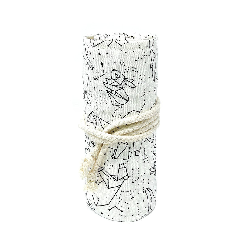 Wrapables Pencil Roll Organizer,  Wrap Pouch (72 slots): Green Scream