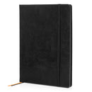 Pitch Black Dotted Journal | All Black Paper Notebook: A5
