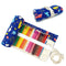 Wrapables Pencil Roll Organizer,  Wrap Pouch (72 slots): Skulls & Roses