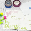 Wrapables Decorative Adhesive Scenic Pattern Hollow Sticker Tape: 60mm x 3M / Birds & Flowers