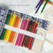 Wrapables Pencil Roll Organizer,  Wrap Pouch (72 slots): Skulls & Roses