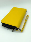 Leather Clutch Sketch Wallet: Black