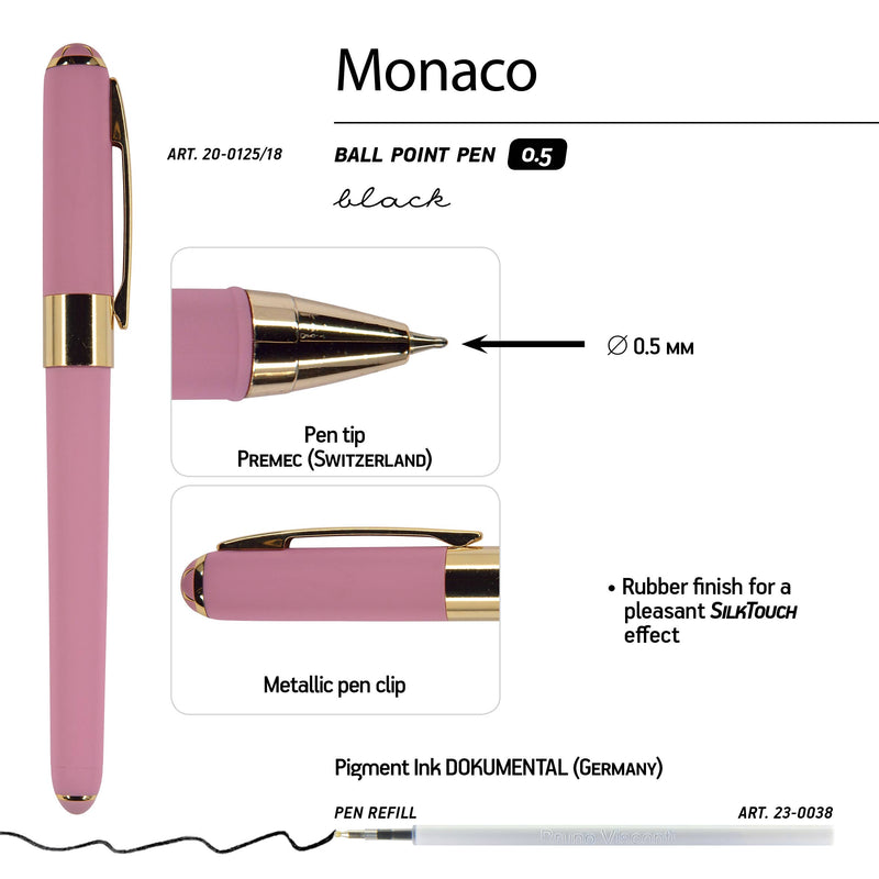 Monaco Ballpoint Pen- Pink