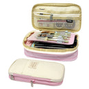 Wrapables Large Capacity Pencil Case Expandable Pencil Pouch: Navy