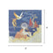 Wrapables Decorative Gold Foil Washi Tape and Sticker Set: Cranes Blue