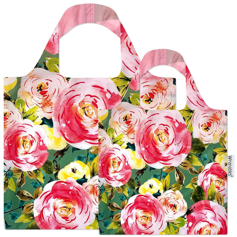 Wrapables Large & Small Allybag Reusable Grocery Bags, Set 2: (Set of 2), New York