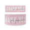 Wrapables 3" x 1" Small Business Thank You Stickers Roll: Blush (120 stickers)
