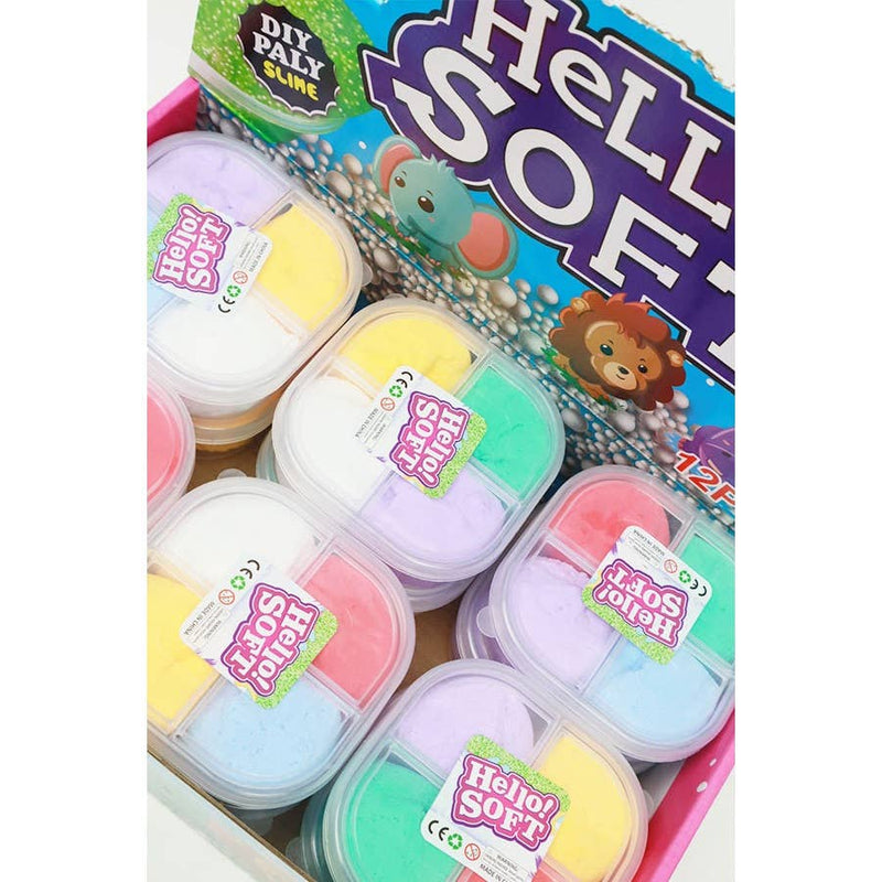 Complete DIY Slime Making Kit for Kids: MIX COLOR / ONE(12)