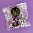 Wrapables 1.5" / 2" Thank You Stickers Roll: Pink & Gold 1.5 inch