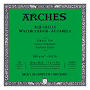 Arches Watercolor Paper Block Natural White Cold Press 140lb 9”x12” 20sh