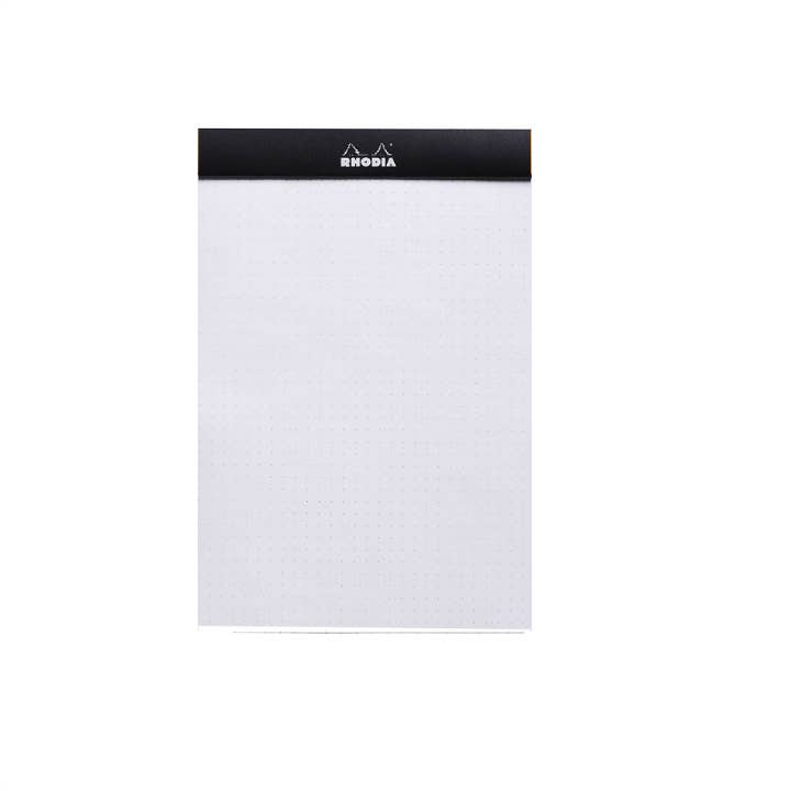 Rhodia Classic Notepad  8.25 x 11.75: Black GRAPH / 8.25" x 11.75"