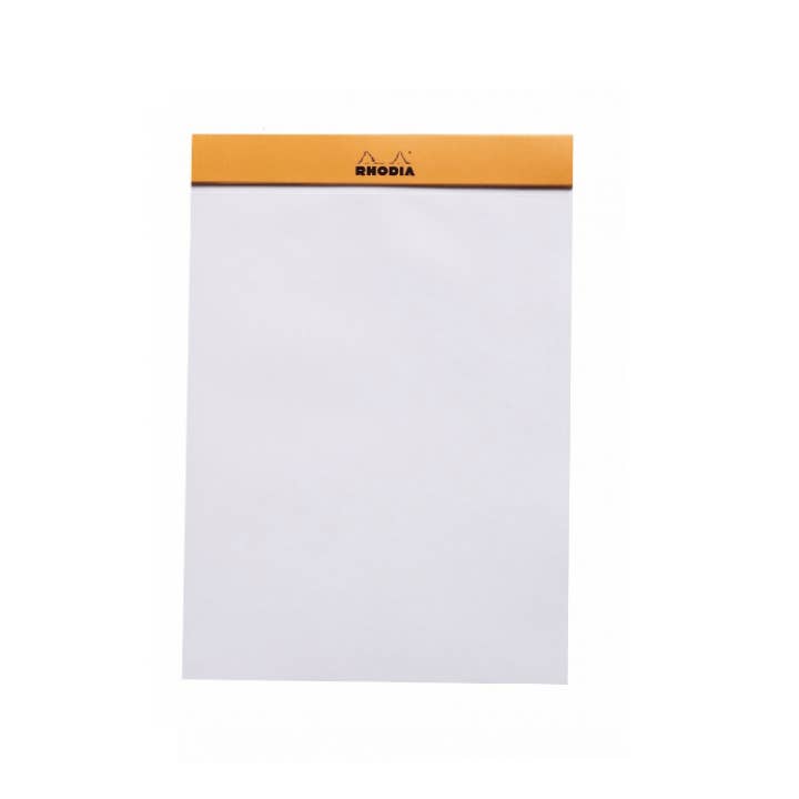 Rhodia Classic Notepad  8.25 x 11.75: Orange BLANK / 8.25" x 11.75"