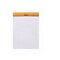 Rhodia Classic Notepad  8.25 x 11.75: Orange BLANK / 8.25" x 11.75"