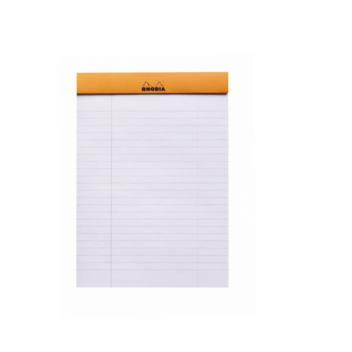 Rhodia Classic Notepad  8.25 x 11.75: Orange BLANK / 8.25" x 11.75"