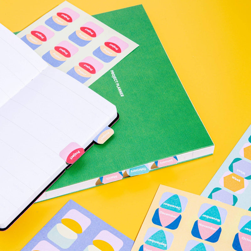Vibrant Sticker Tabs V.2
