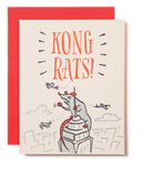 Ladyfingers Letterpress Kong Rats Congratulations Card