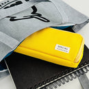 Wrapables Large Capacity Pencil Case, 3 Compartment Pouch: Macarons