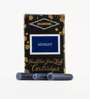 Diamine Fountain Pen Ink Cartridges 18pc - Midnight