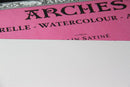 Arches Watercolor Block Natural White 140lb Hot Press 12"x16" 20sh