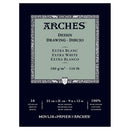 ARCHES® Drawing Paper Pad - EXTRA WHITE 110LB 9X12