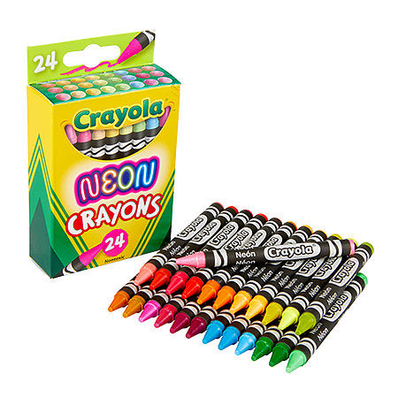 Crayola Neon Crayon 24pc Set