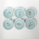 Urban Tokyo Koi Fish Kung Fu Tea Cups Set Sky Blue 2.5"
