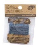 MULTI-PURPOSE 0.45MM WAXED BONDED ROUND POLY THREAD CARD: SAGE