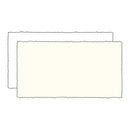 Rossi 1931 Medieval Deckle Edge Flat Cards: White / 4.75x4.75" sq