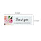 Wrapables 3" x 1" Small Business Thank You Stickers Roll: Blush (120 stickers)