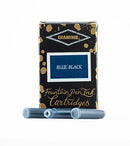 Diamine Fountain Pen Ink Cartridges 18pc - Blue Black